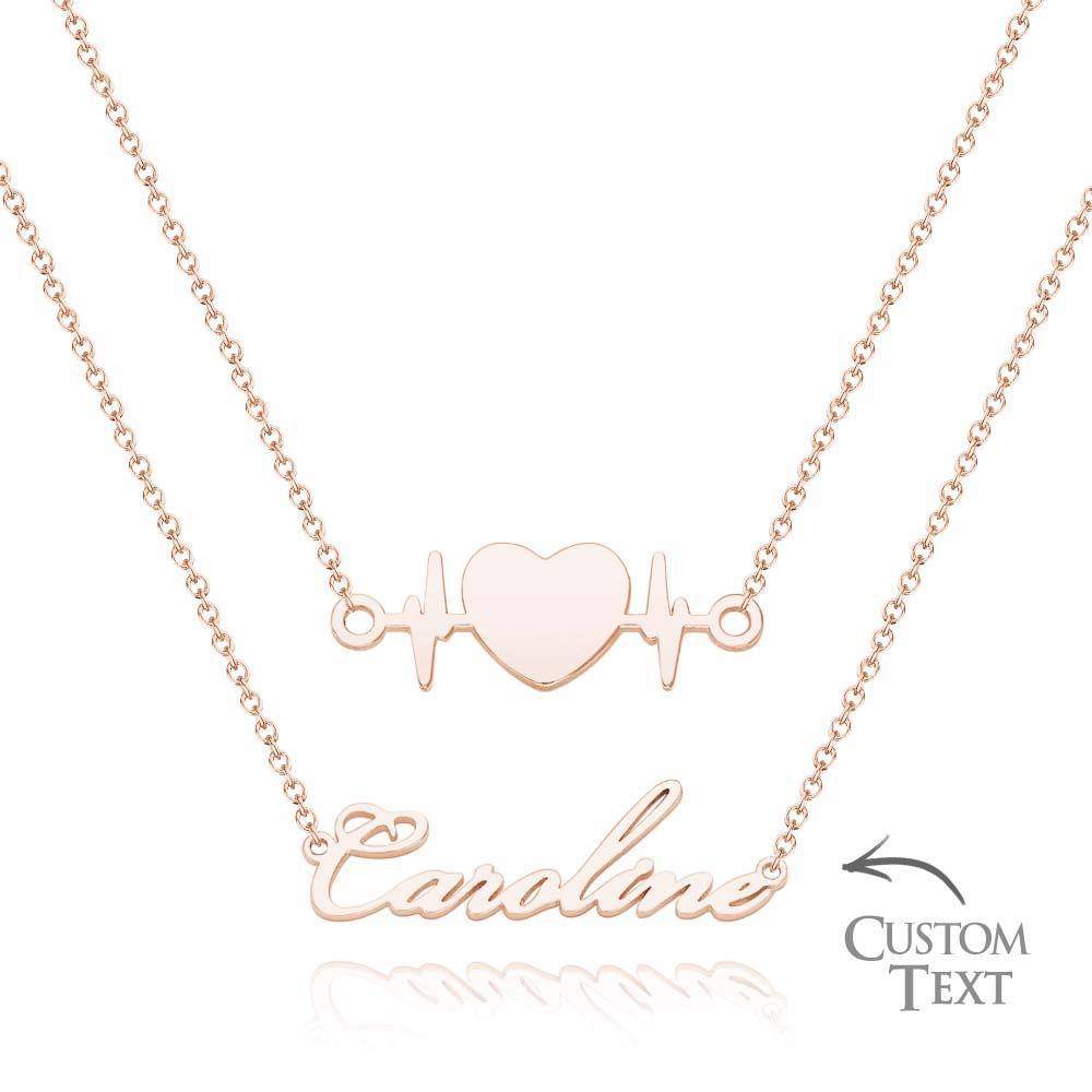 Custom Name Necklace Various Options Necklace Custom Initial Necklace Letter Name Necklace Gift for Her - soufeelus