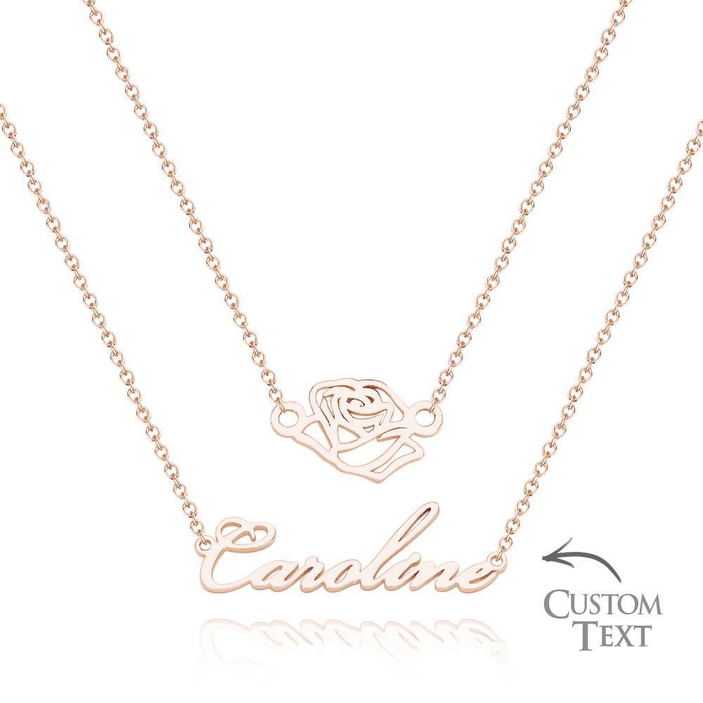Custom Name Necklace Various Options Necklace Custom Initial Necklace Letter Name Necklace Gift for Her - soufeelus