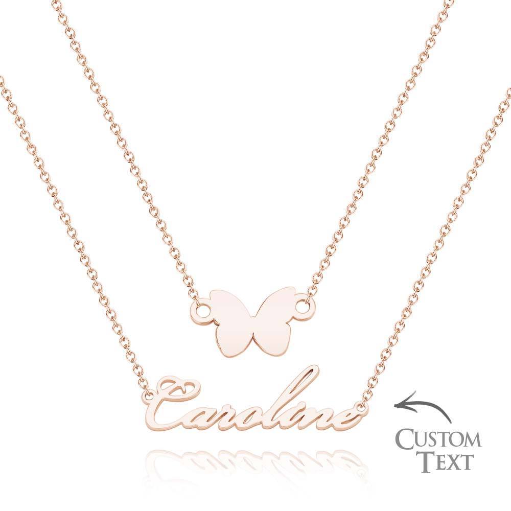 Custom Name Necklace Various Options Necklace Custom Initial Necklace Letter Name Necklace Gift for Her - soufeelus