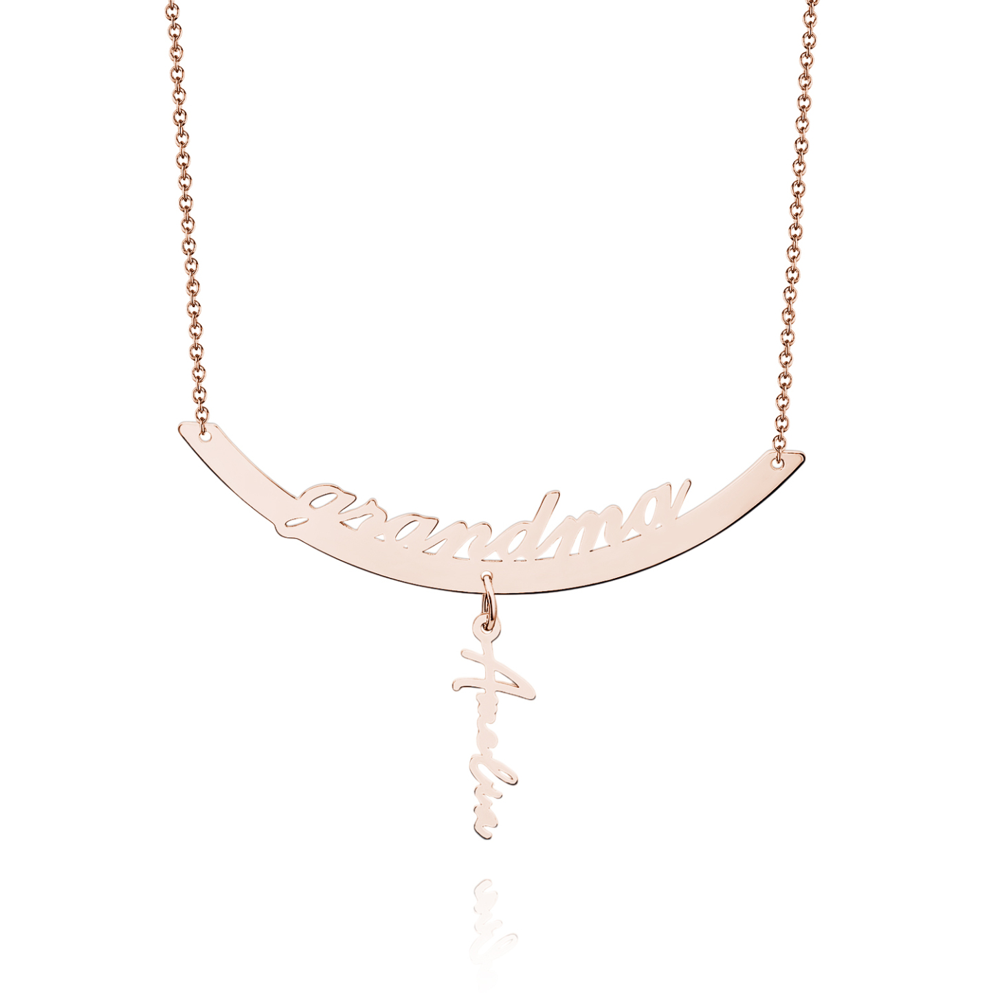 Custom Name Necklace Hanging Family Necklace with 1-7 Names Pendants Gift for Grandma Mother's Day Gifts - soufeelus