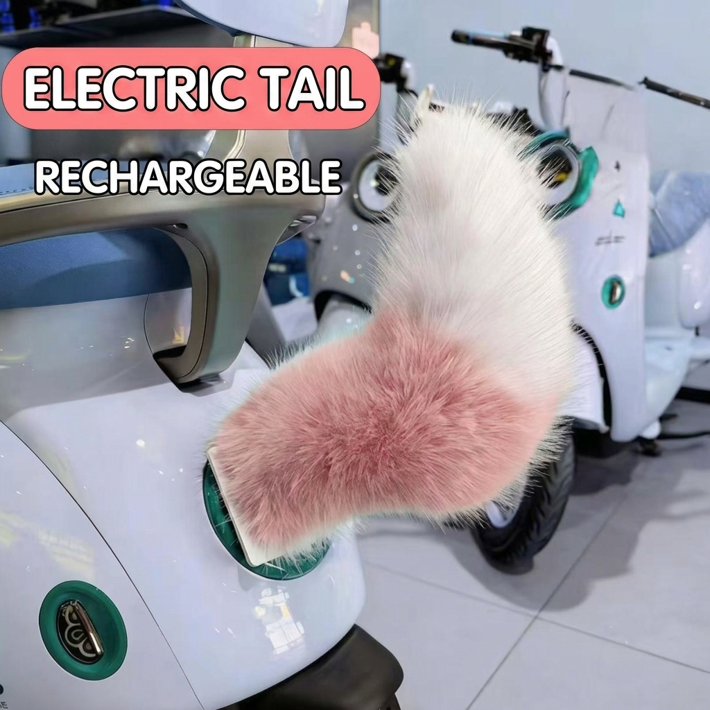 Fox Tail Car Accessory Remote-Controlled/Motion-Activated Suitable for Motorcycle & Car Enthusiasts Anime Cosplay Props and Gifts