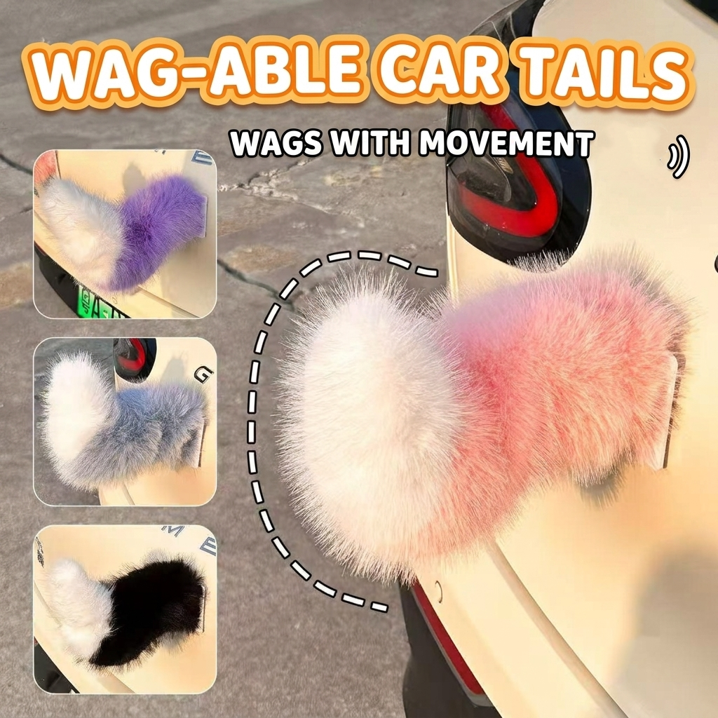 Fox Tail Car Accessory Remote-Controlled/Motion-Activated Suitable for Motorcycle & Car Enthusiasts Anime Cosplay Props and Gifts
