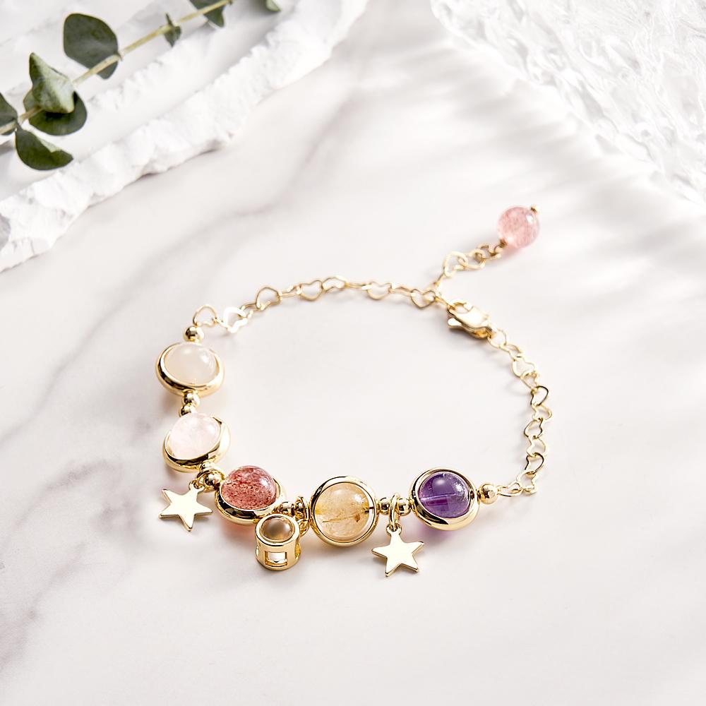 Custom Projection Bracelet Crystal Love Gift for Her - soufeelus