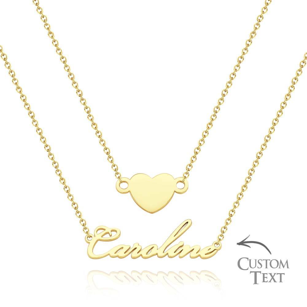 Custom Name Necklace Various Options Necklace Custom Initial Necklace Letter Name Necklace Gift for Her - soufeelus