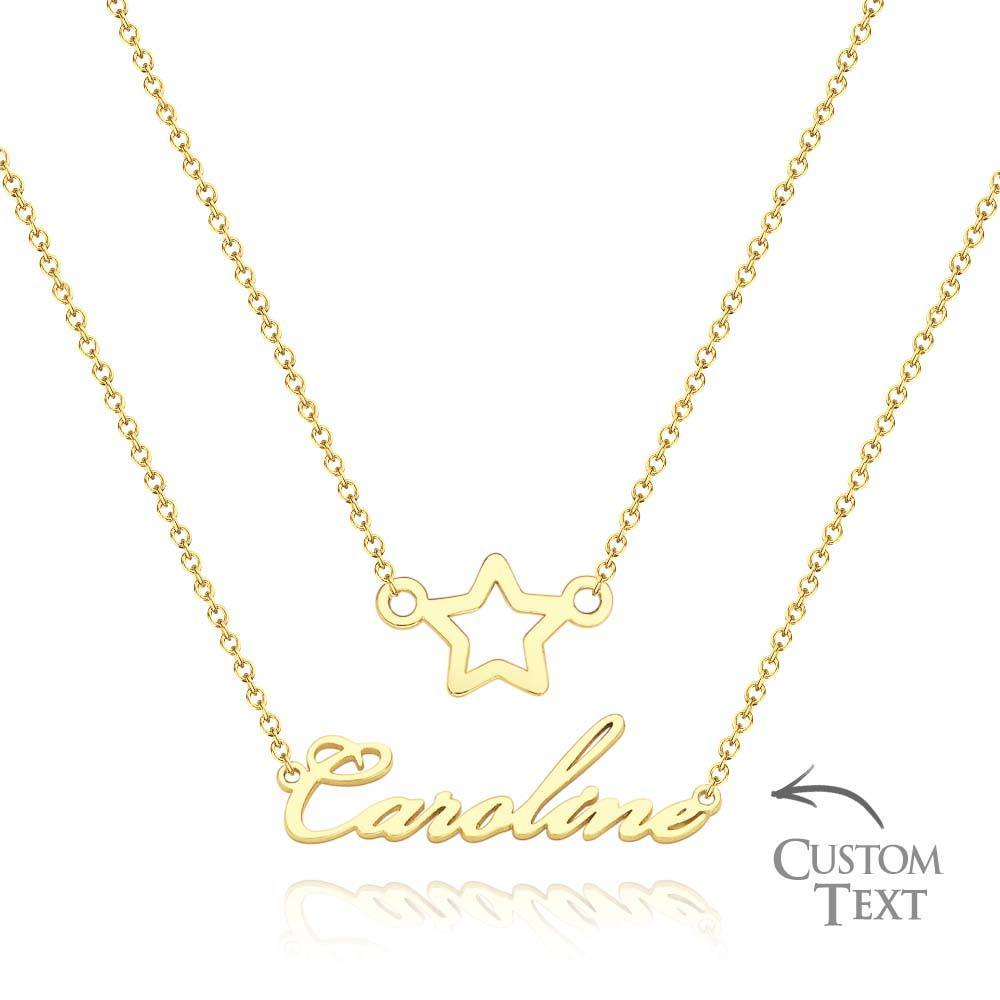 Custom Name Necklace Various Options Necklace Custom Initial Necklace Letter Name Necklace Gift for Her - soufeelus