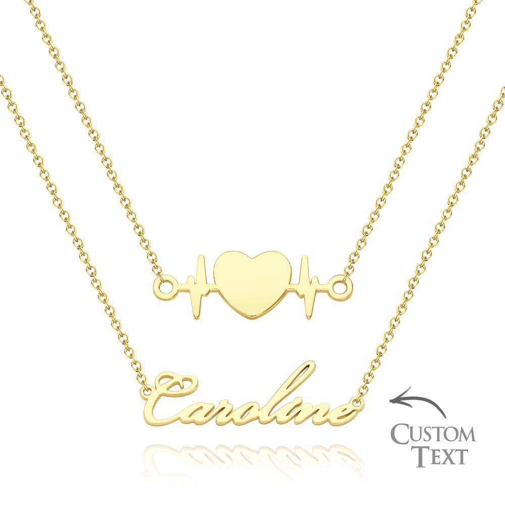 Custom Name Necklace Various Options Necklace Custom Initial Necklace Letter Name Necklace Gift for Her - soufeelus