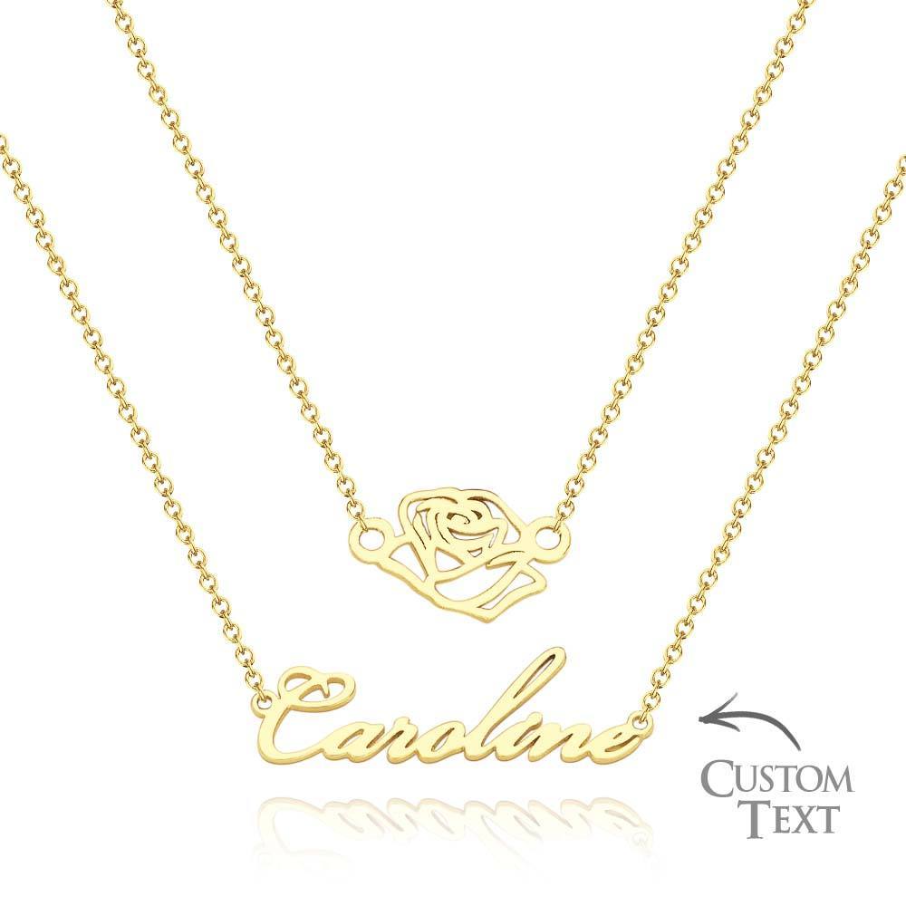 Custom Name Necklace Various Options Necklace Custom Initial Necklace Letter Name Necklace Gift for Her - soufeelus