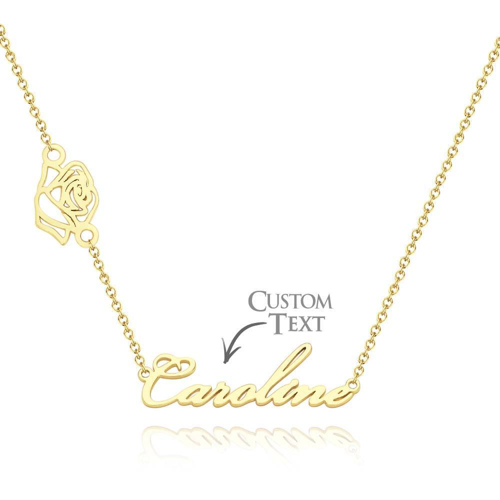Custom Name Necklace Various Options Necklace Custom Initial Necklace Letter Name Necklace Gift for Her - soufeelus