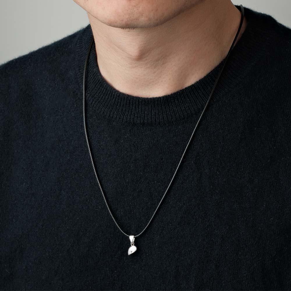 Custom Letter Magnetic Heart Necklace Fashion Chain Necklace For Couples - soufeelus