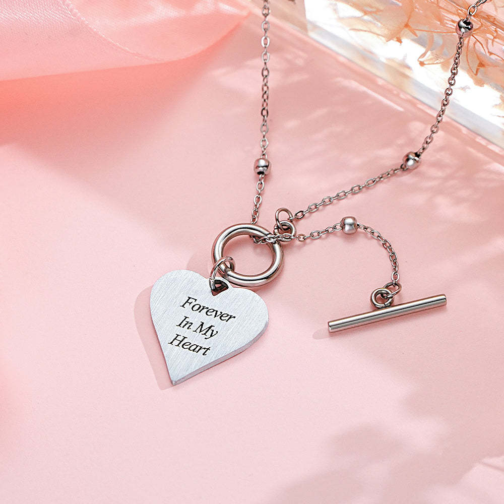 Custom Text Necklace Touch of Love Necklace for Her - soufeelus