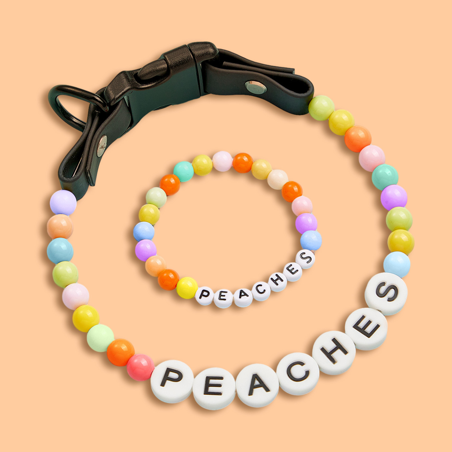 Personalized Name Necklace Comes with a Free Matching Bracelet Gift for Pet Lover