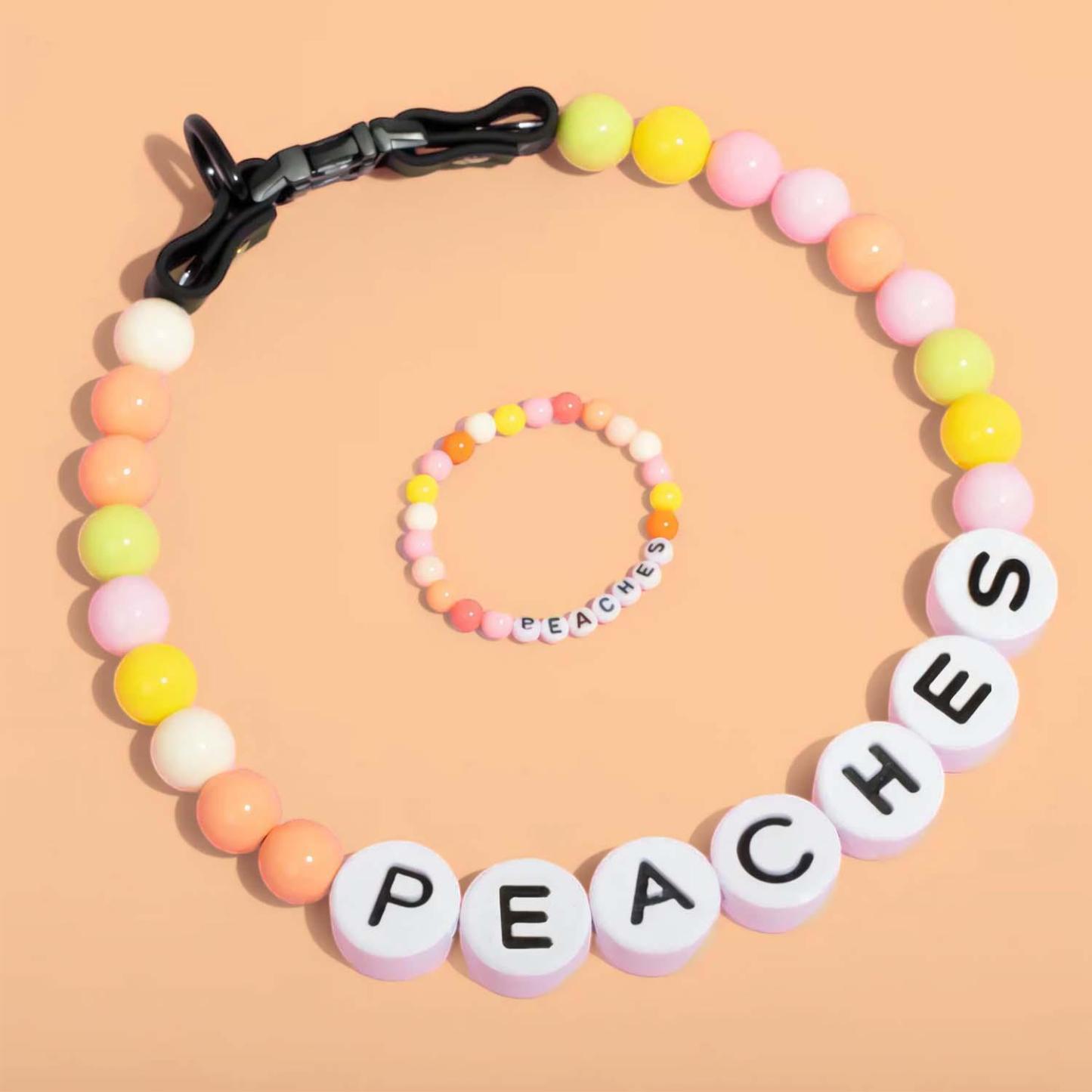 Personalized Pet Name Necklace – Comes with a Free Matching Bracelet Gift for Dog