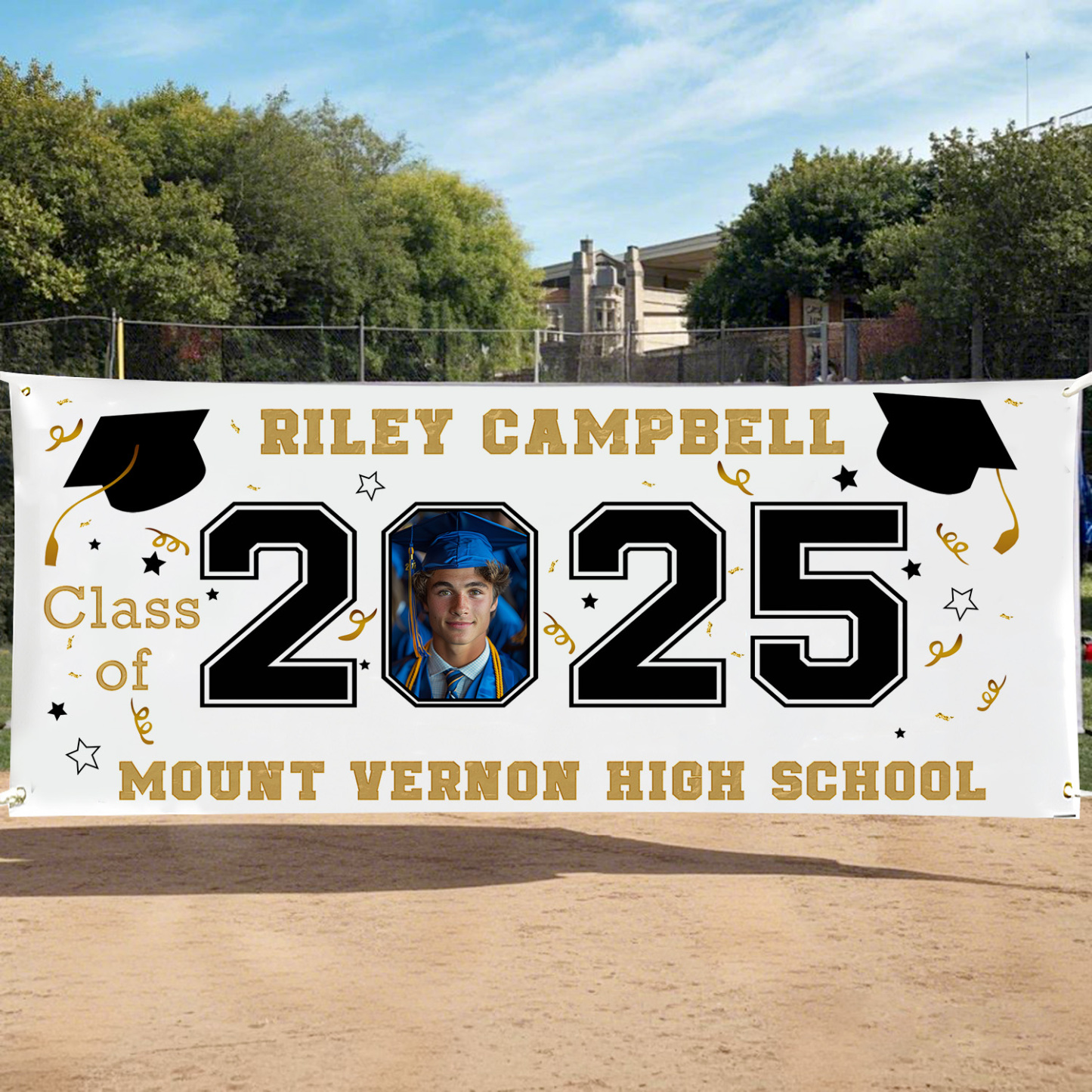 Graduate Photo Banner Custom Banner Celebrate Your Journey Honor Your Achievements