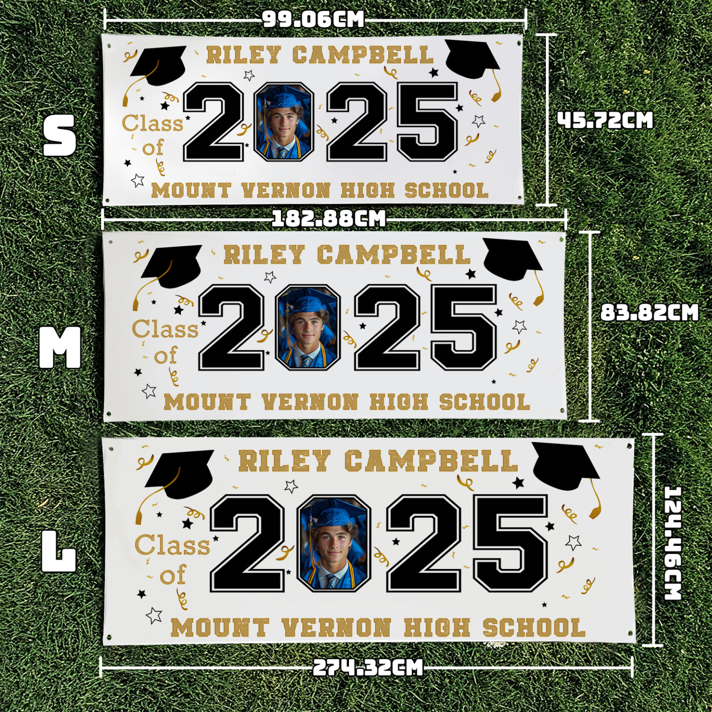 Graduate Photo Banner Custom Banner Celebrate Your Journey Honor Your