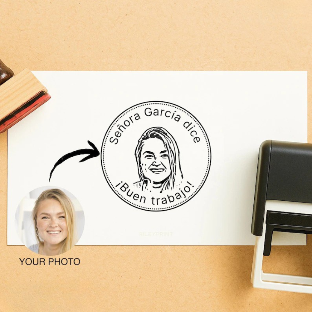 Face Stamp / Make The Stamp In Your Likeness / Custom Portrait Stamps / Best Personalized & Hilarious Gifts For Him and Her / Teacher Gifts