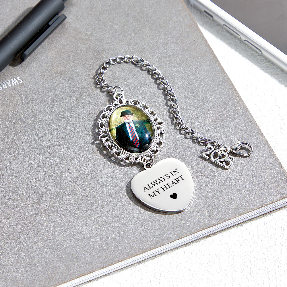 Custom Graduation Photo Charm Graduation Memorial Tassel Photo Memorial Graduation Cap Charm Graduation Gift - soufeelus