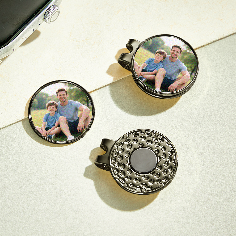 Photo Golf Marker, Golf Marker and Clip Set, Custom Golf Gifts For Her, Custom Golf Marker, Golfing Accessory, Personalized Golf Marker - soufeelus