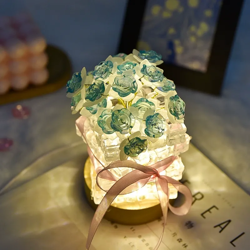 DIY Ice Rose Night Light For Mom Mother's Day Gift