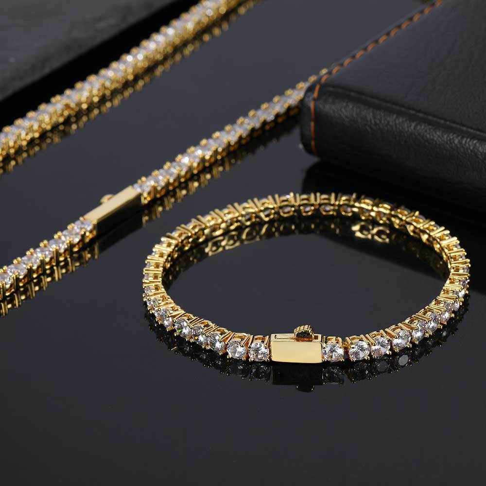 Classic Tennis Bracelet Hip Hop Style - soufeelus