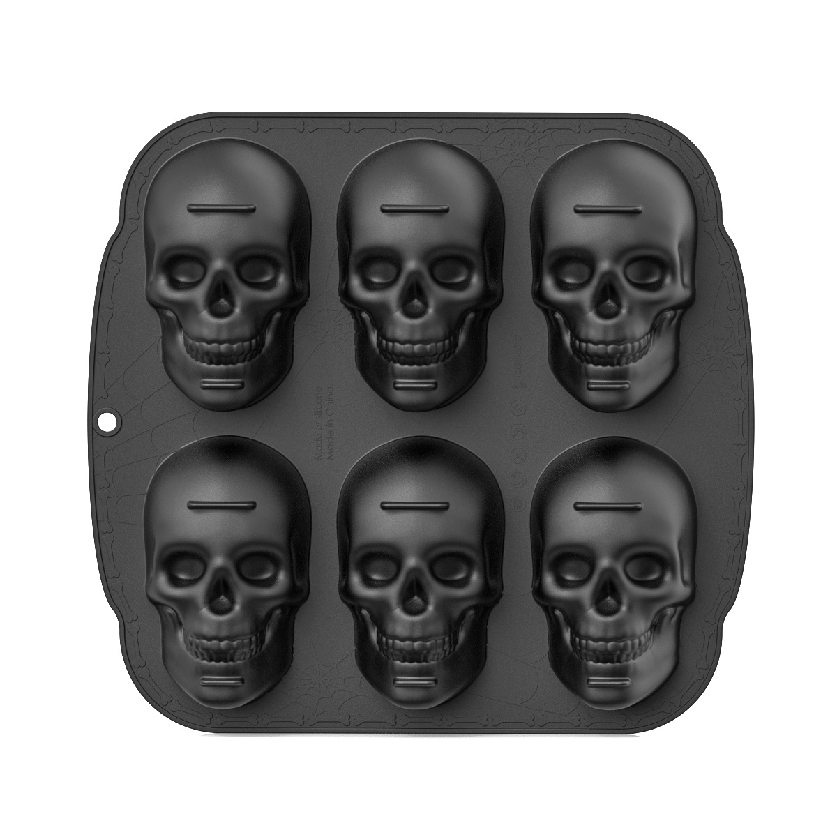 Halloween Skull Cake Mold DIY Silicone Baking Pan for Cookies Creative Desserts