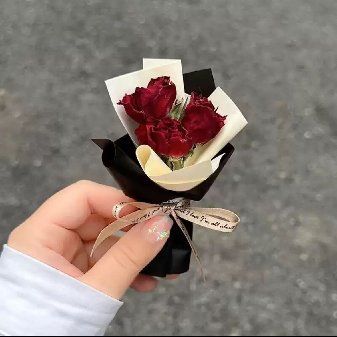 Mini Bouquet Car Dried Flowers Car Interior Decoration Ornaments Air Outlet Air Conditioning Decorations