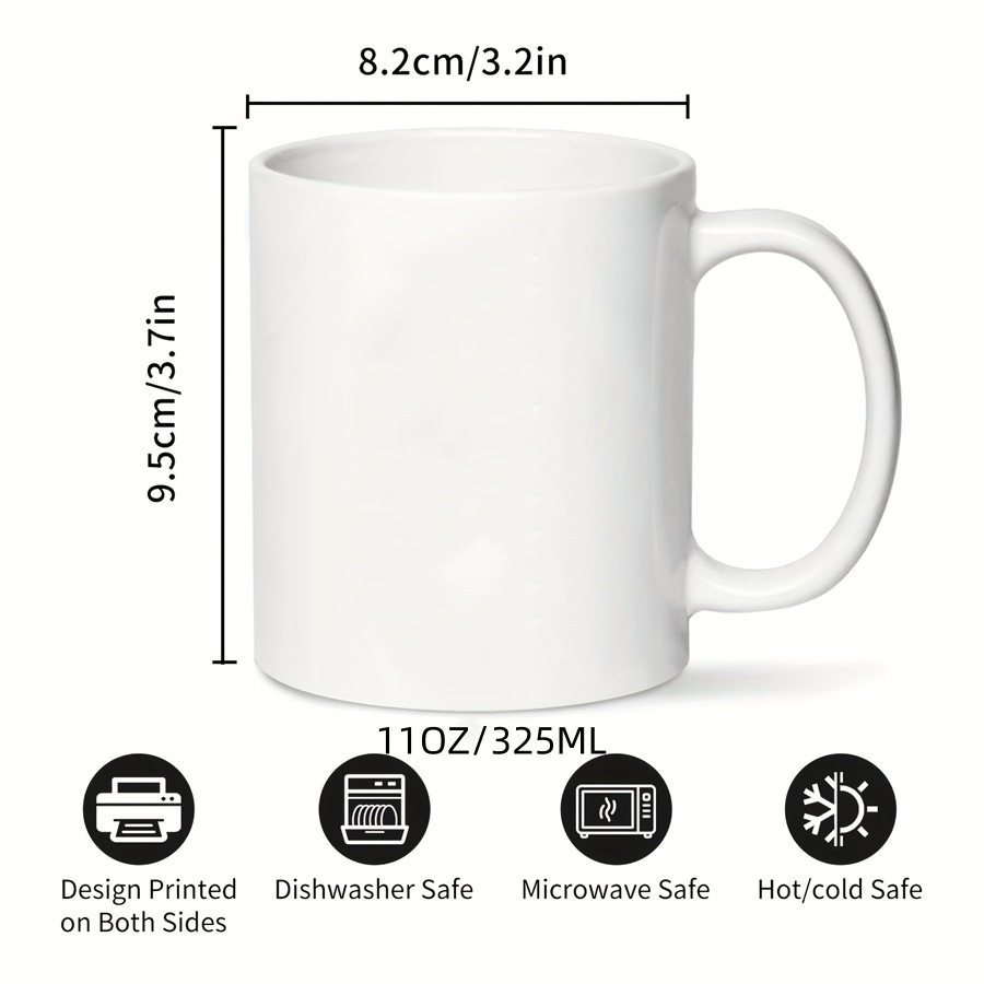 Custom Pixel Style Photo Mug Stylish Coffee Mug for Home & Office Heat-Resistant Tea Cup with Unique Designs Best Gift for Her