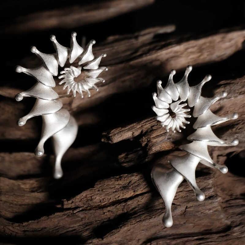 Seahorse Shell Stud Earrings 925 Sterling Silver Fashion Earrings Jewelry Gift for Girls for Women