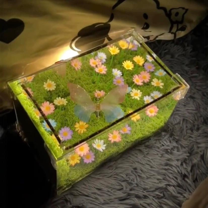 Rubic's Cube Sunflower Night Light DIY Handmade Material Package Birthday Gift Chinese Valentine's Day
