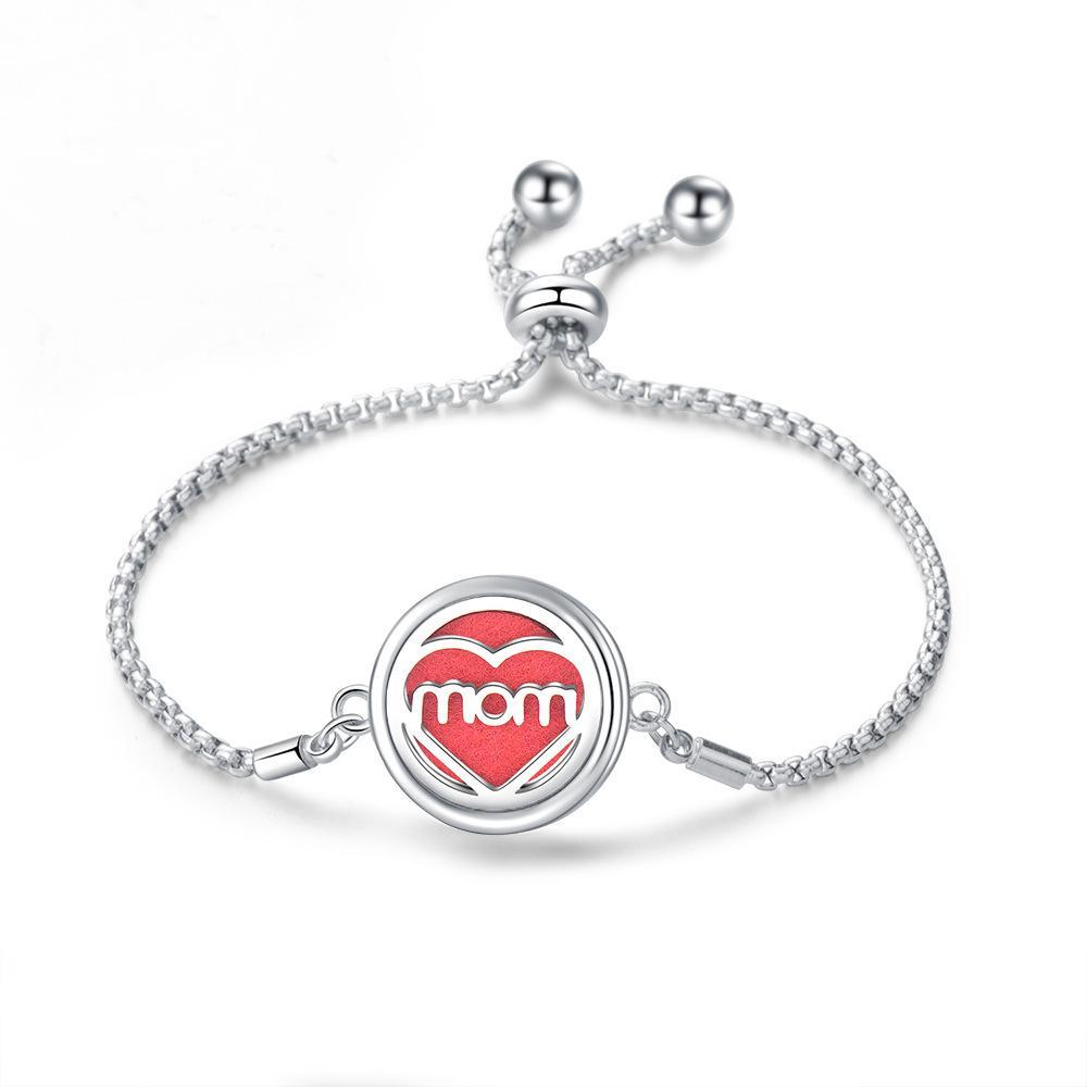 Stainless Steel Hollow Tree of Life Aromatherapy Bracelet Essential Oil Openable Adjustable Size Magnetic Bracelet Creative Couple Gifts