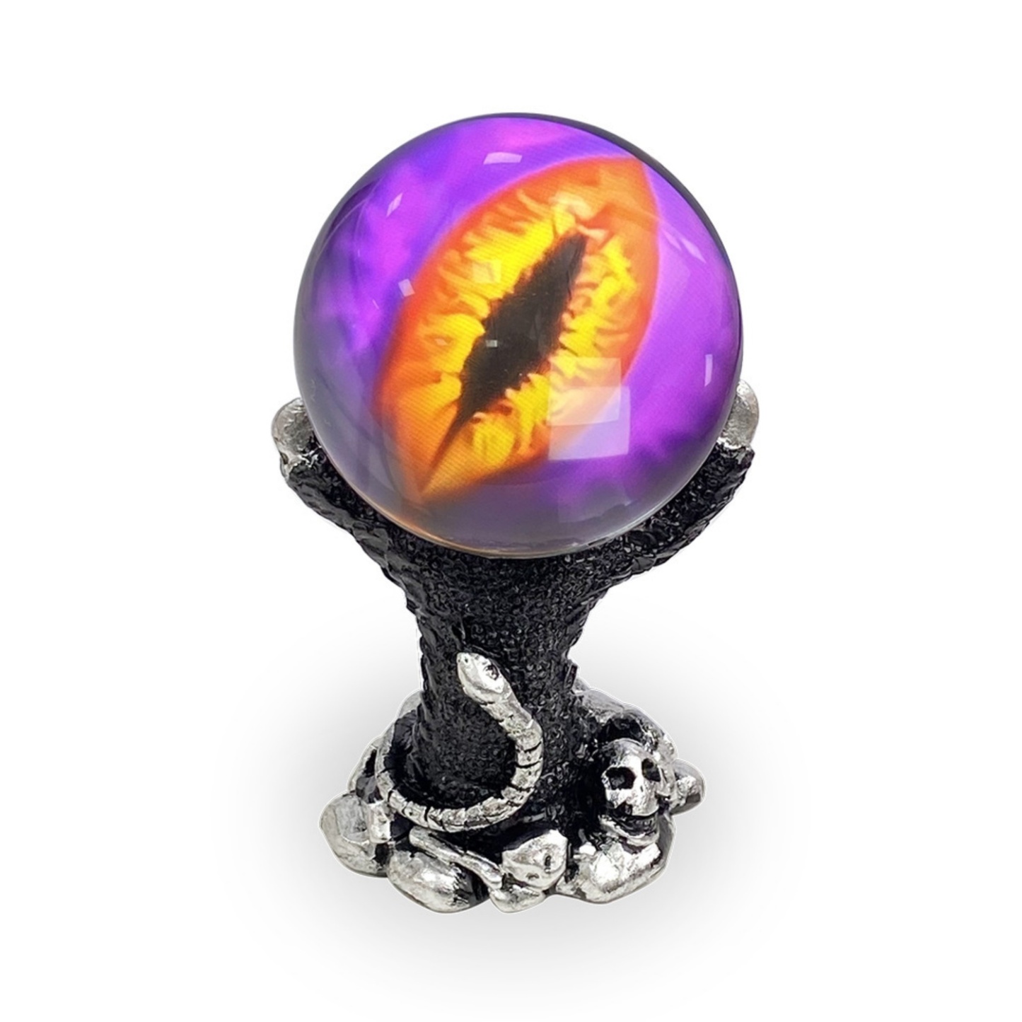 2.7inch Crystal Ball with Electronic Display – DIY Video Import Possible – Unique Gift for Home & Office – Customizable Light-Up Sphere