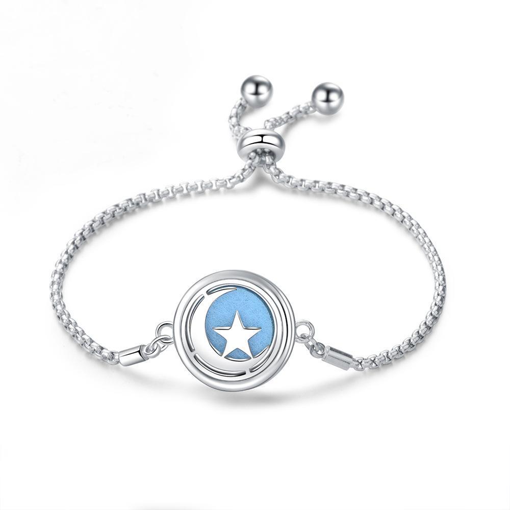 Stainless Steel Hollow Tree of Life Aromatherapy Bracelet Essential Oil Openable Adjustable Size Magnetic Bracelet Creative Couple Gifts