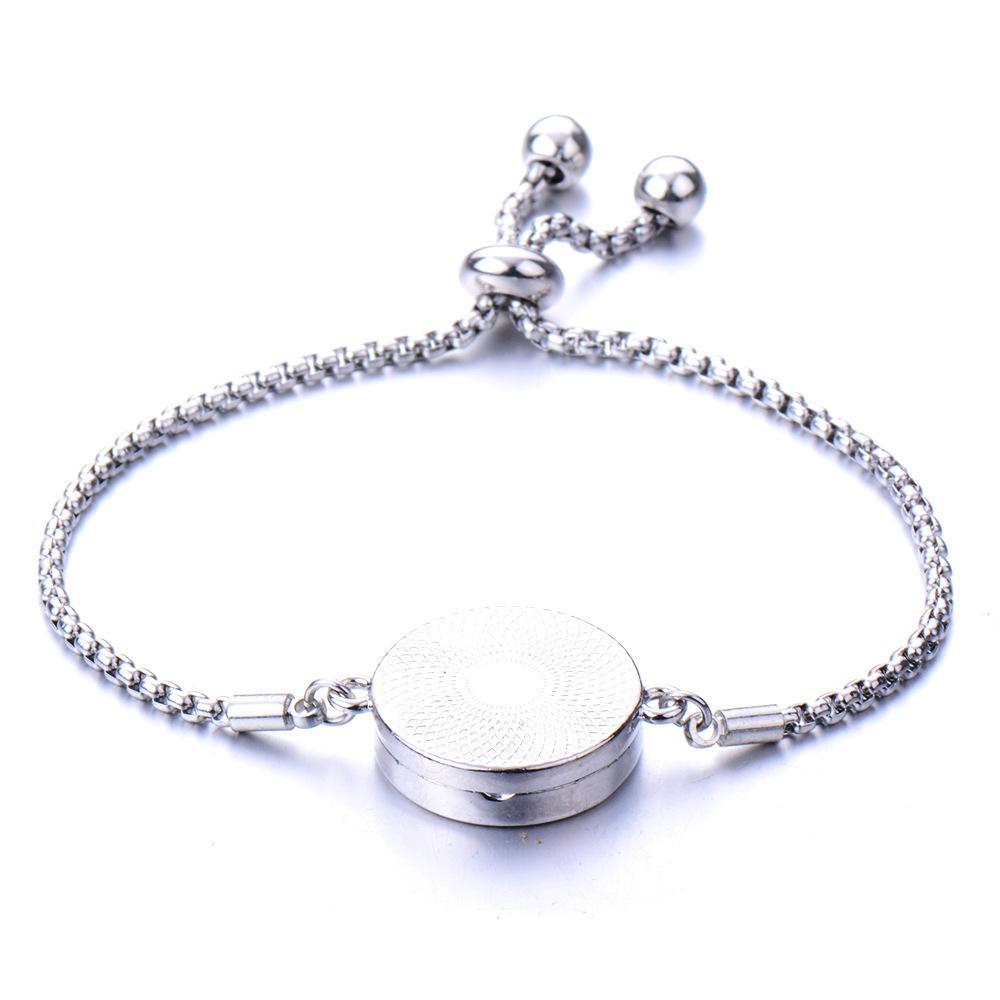 Stainless Steel Hollow Tree of Life Aromatherapy Bracelet Essential Oil Openable Adjustable Size Magnetic Bracelet Creative Couple Gifts