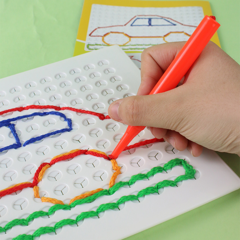 Sensory Threading Board Calm Down Threading Boards Toy Gift For Kids