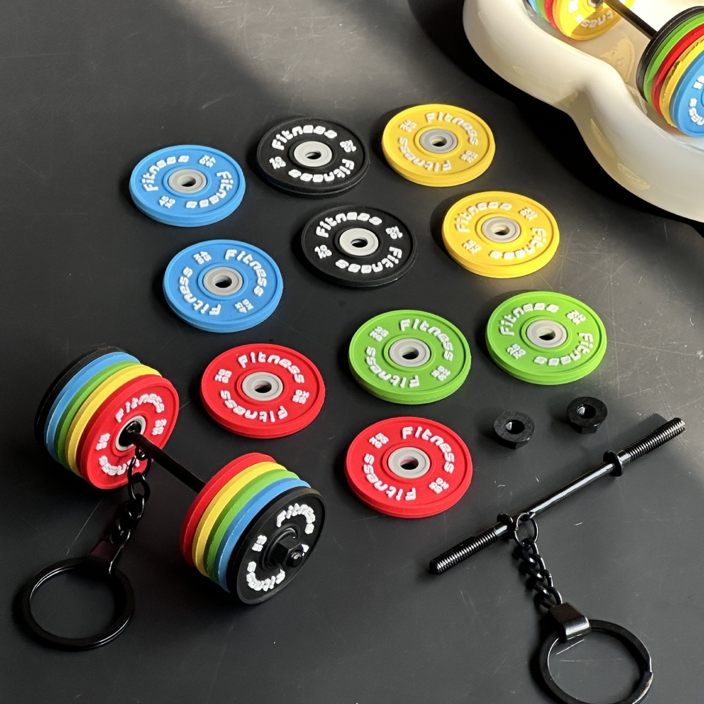 Weightlifting Equipment Keychain Accessories Equipment Removable Mini Backpack Keychain