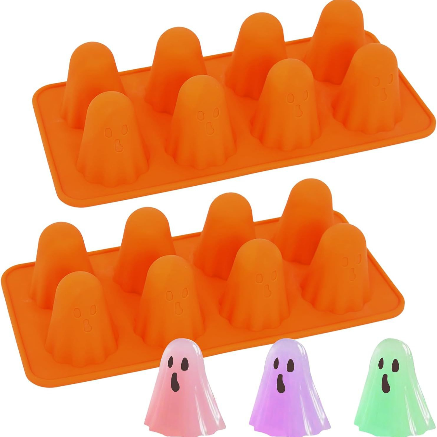 Halloween Ghost Jello Mold Spooky Kitchen Bakery Dessert Silicone Mold