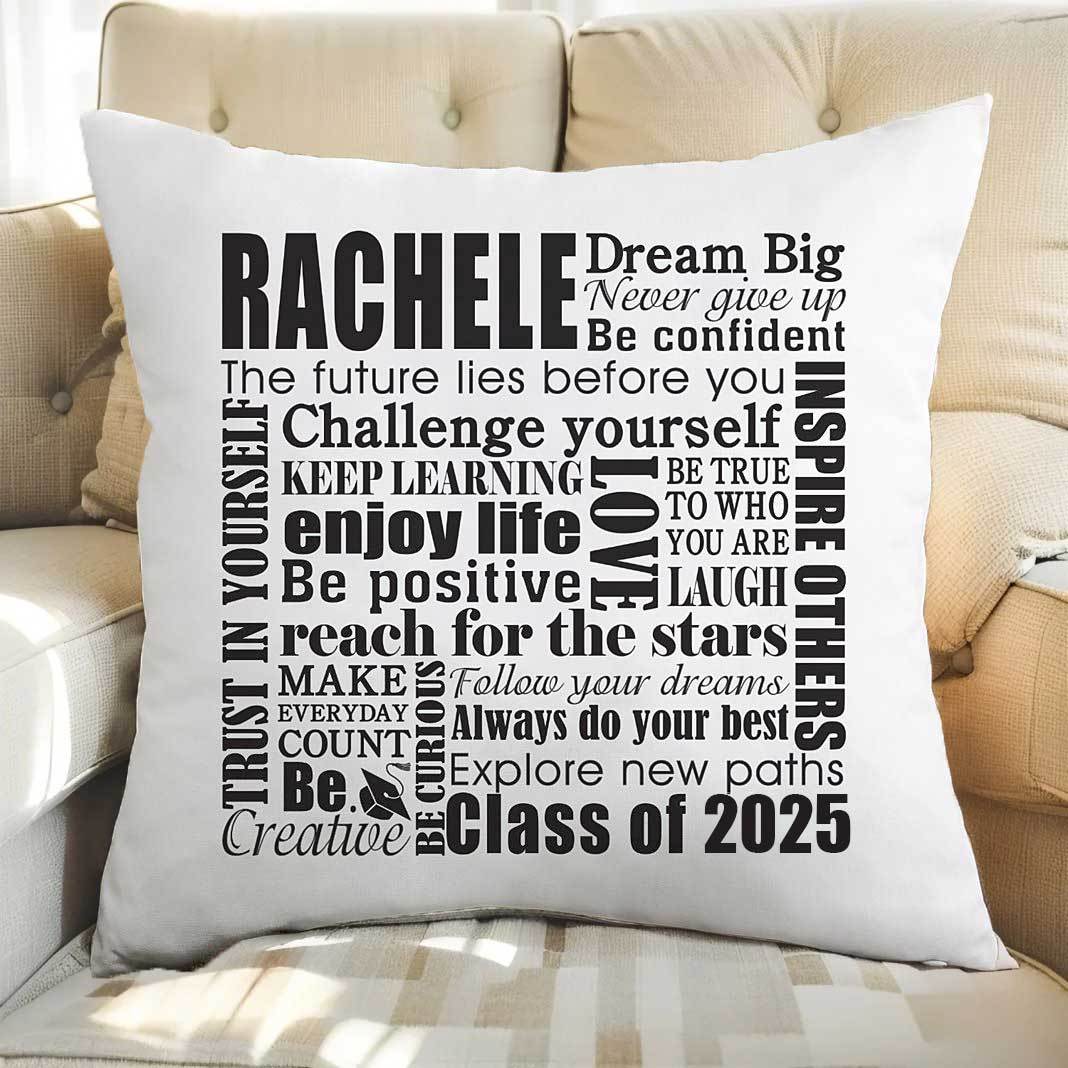 Dream Big Graduation Pillow