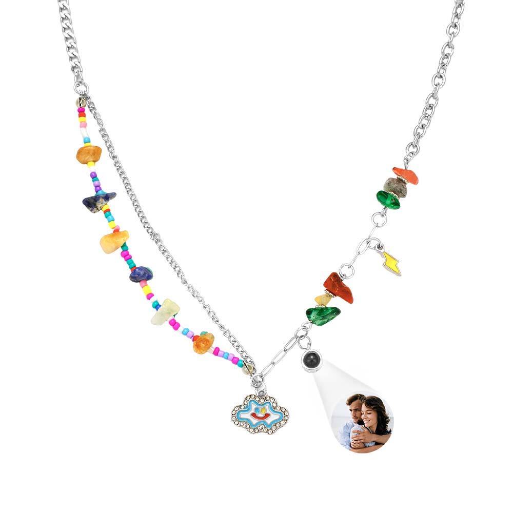 Custom Projection Necklace Funny Colorful Love Gift for Her - soufeelus