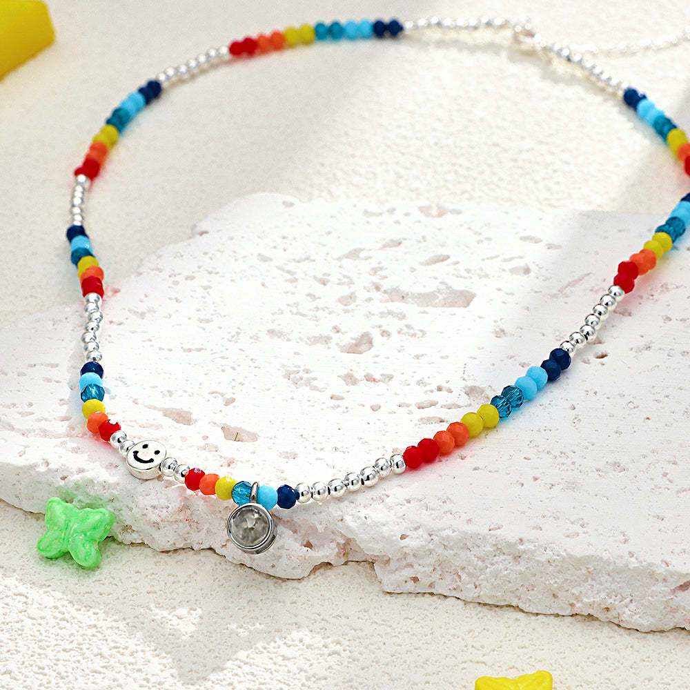 Custom Projection Necklace Fashion Summer Colorful Girl Gift - soufeelus