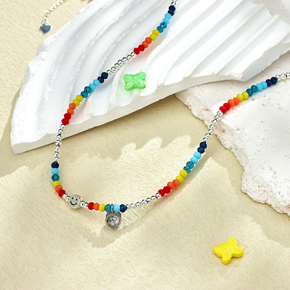 Custom Projection Necklace Fashion Summer Colorful Girl Gift - soufeelus