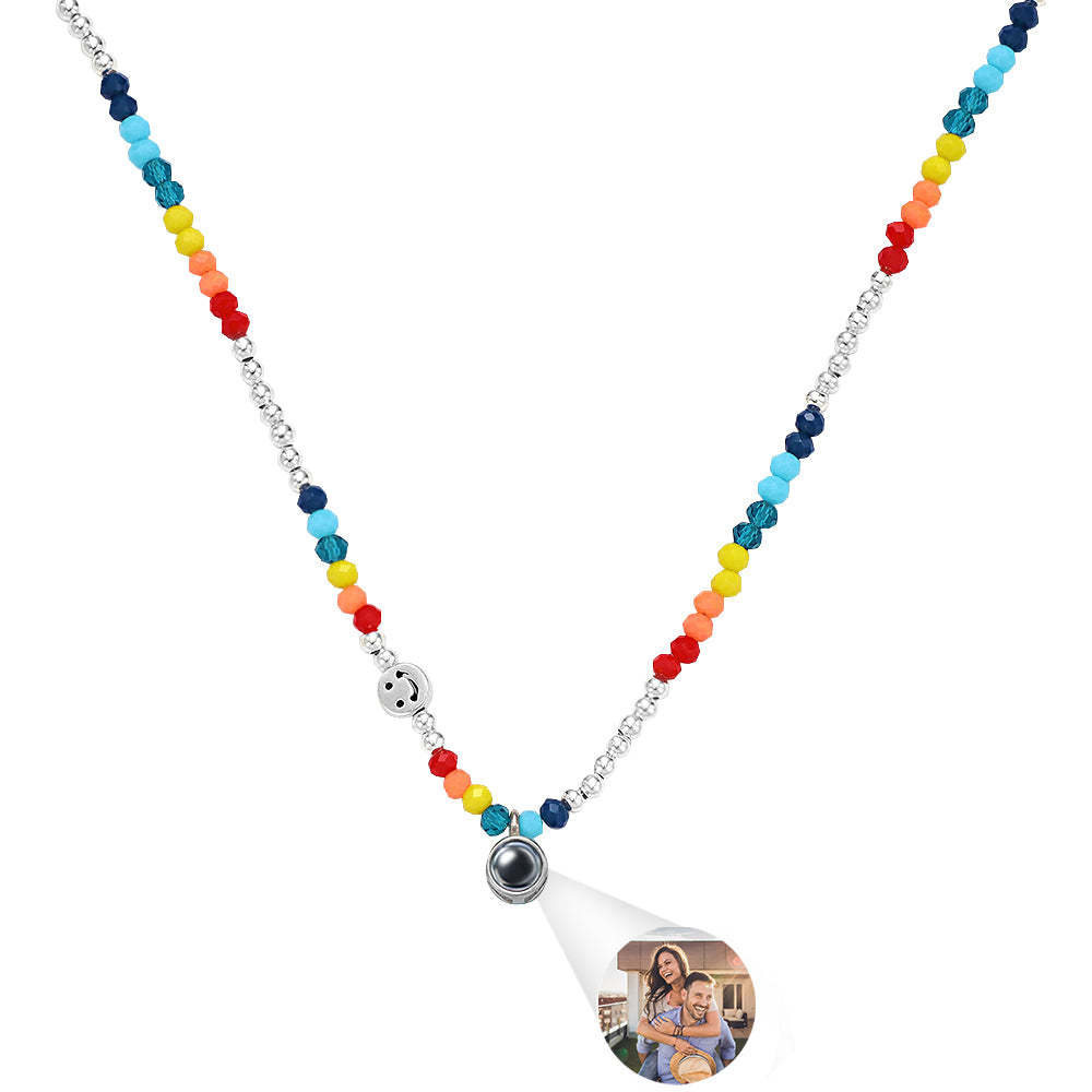 Custom Projection Necklace Fashion Summer Colorful Girl Gift - soufeelus