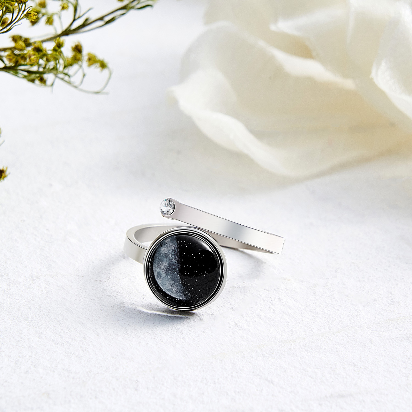 Custom Moon Phase Ring Luminous Ring Gift for Her