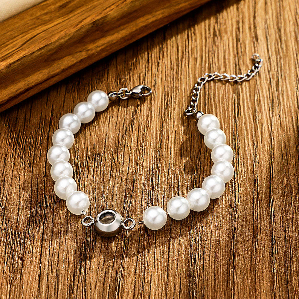 Custom Projection Bracelet Pearl Chain Romantic Gift - soufeelus