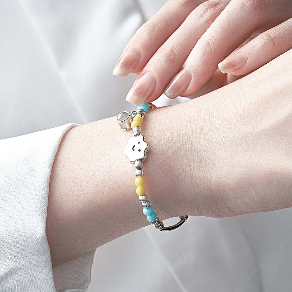 Custom Projection Bracelet Rainbow Colorful Gift for Her - soufeelus