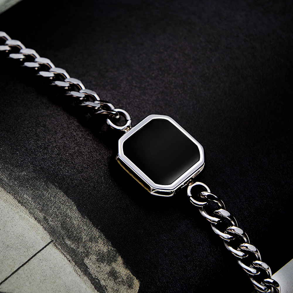 Personalized Magic Photo Men's Bracelet Which Changes Color With Temperature Best Gift For Him