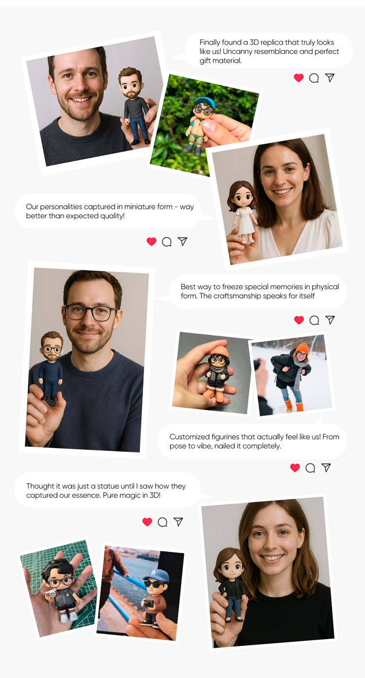 Custom 3D Keychain Figure from Your Photo Personalized Mini Doll Gift Idea detail image 9