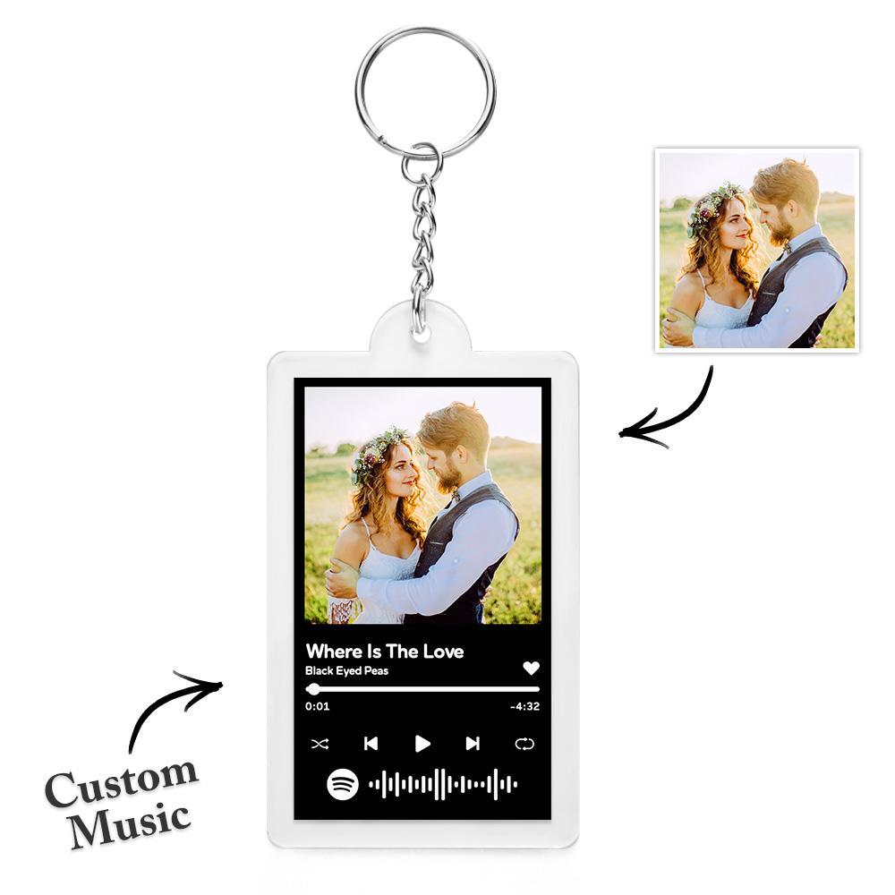 Custom Music Keychain NFC Creative Couple Gifts - soufeelus