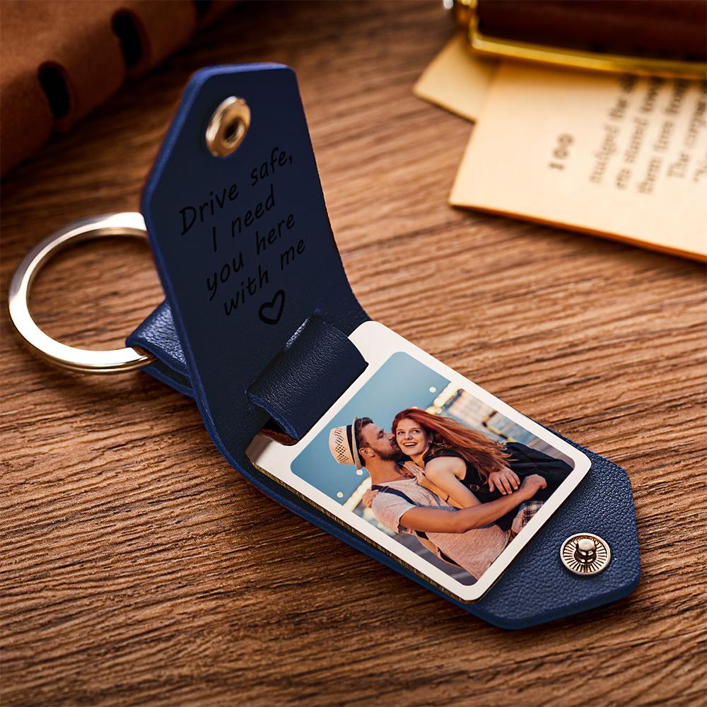 Drive Safe Keychain Gifts for Lover Calendar Keychain Photo Gifts - soufeelus