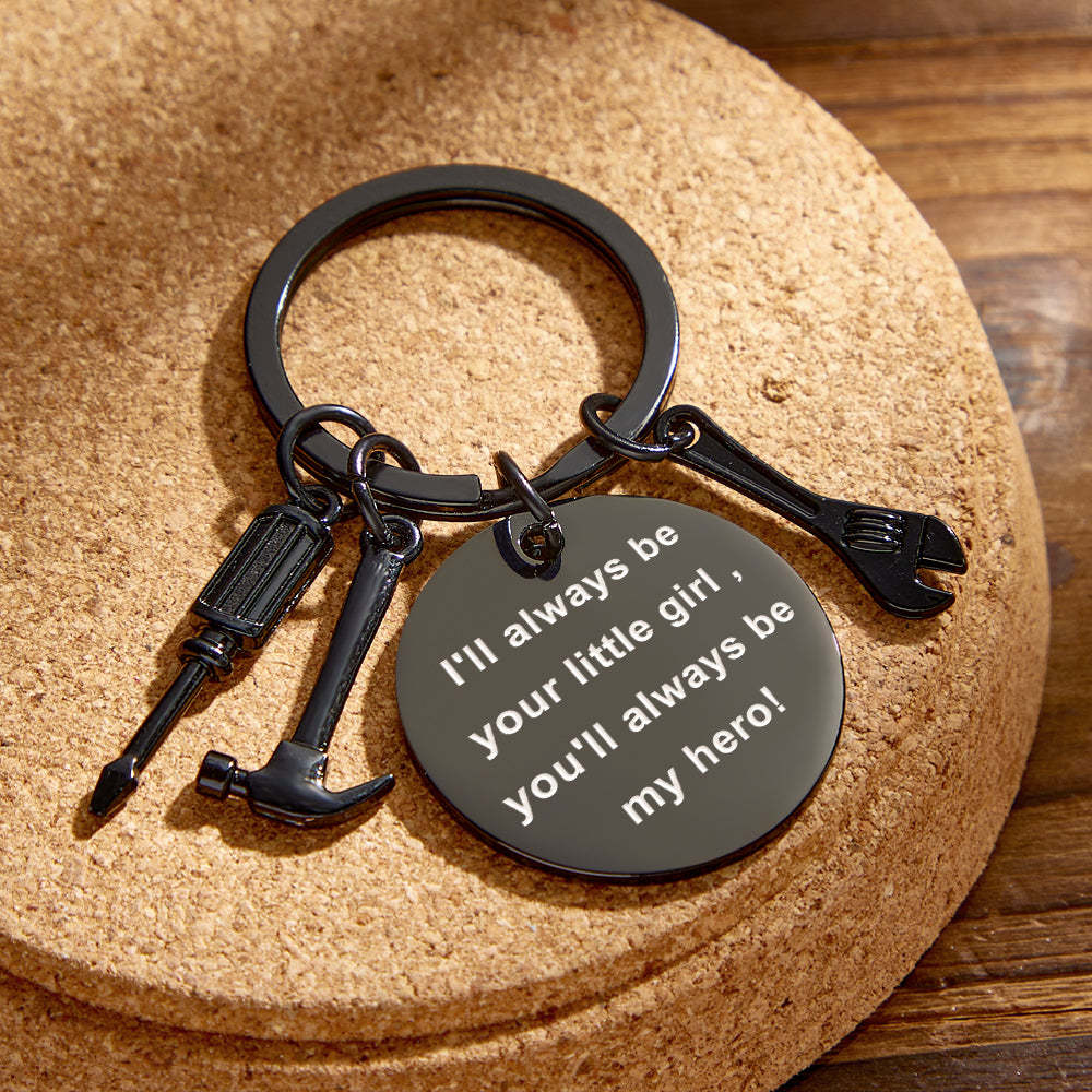 Engraved Keychain Custom Photo Repair Tool Set Charm Father's Day Gifts - soufeelus