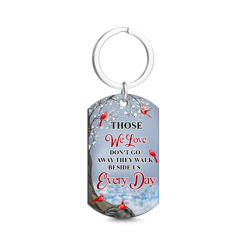 Custom Photo I'll Carry You - Memorial Gift For Family Personalized Aluminum Keychain - soufeelus