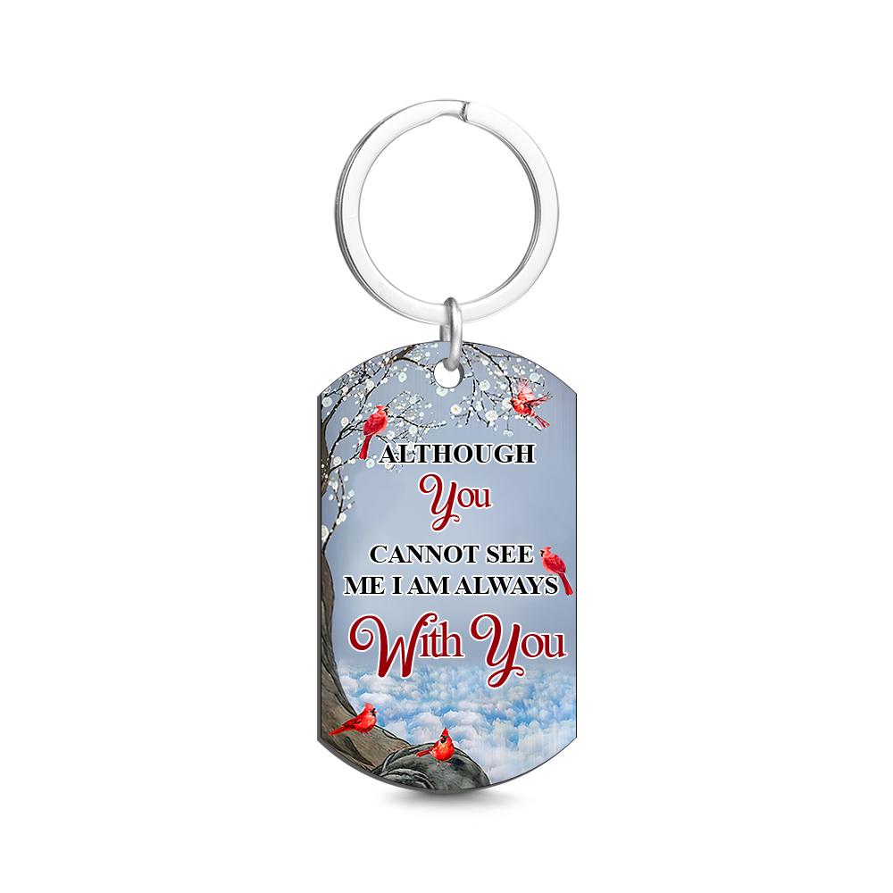 Custom Photo I'll Carry You - Memorial Gift For Family Personalized Aluminum Keychain - soufeelus